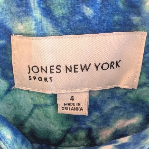 Jones New York Tiered Tie Dye Bohemian Maxi Skirt 4 Blue - Picture 3 of 10
